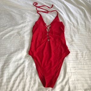 Aerie high waisted one piece swimsuit